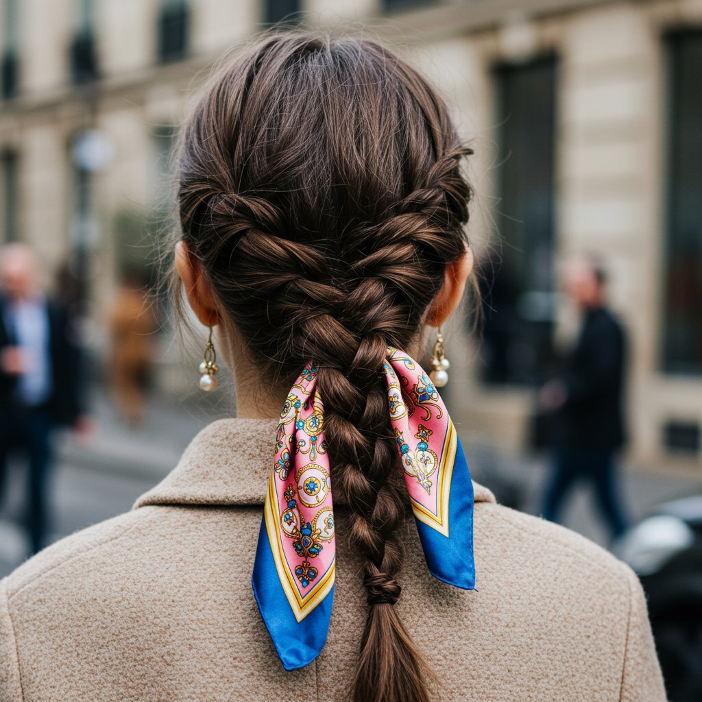 Braid-Accessorized-With-A-Silk-Scarf