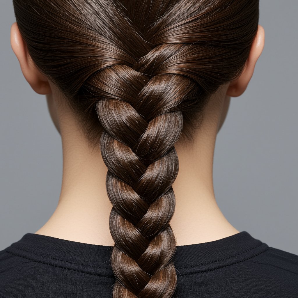 Close-Up-Of-A-Polished-French-Braid