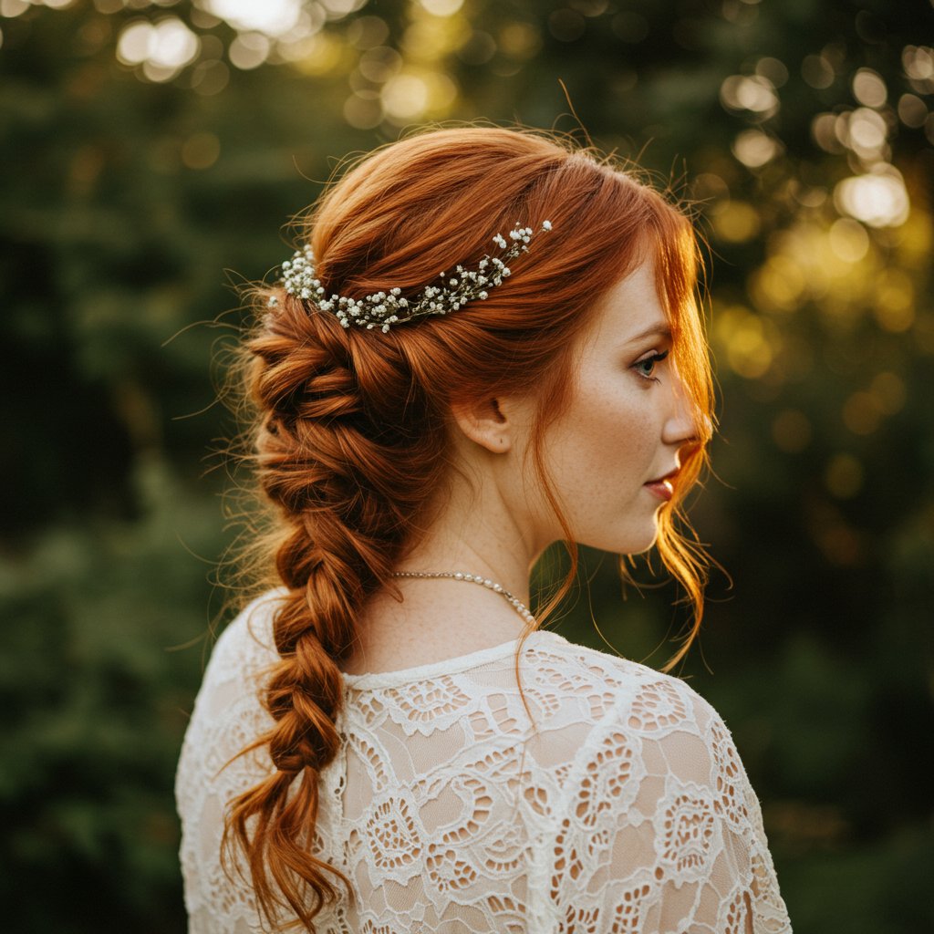 Woman-With-Bohemian-Halo-Braid