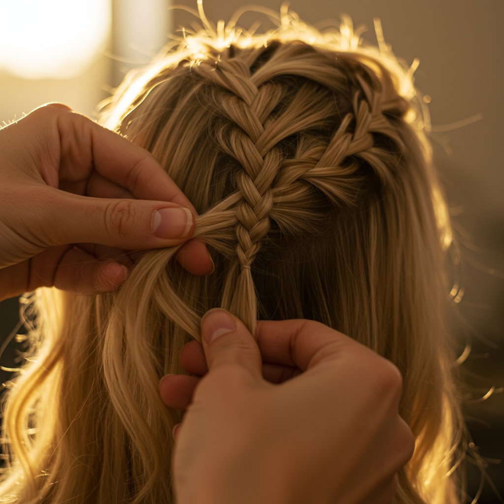 French-Braid-Step-By-Step-Process