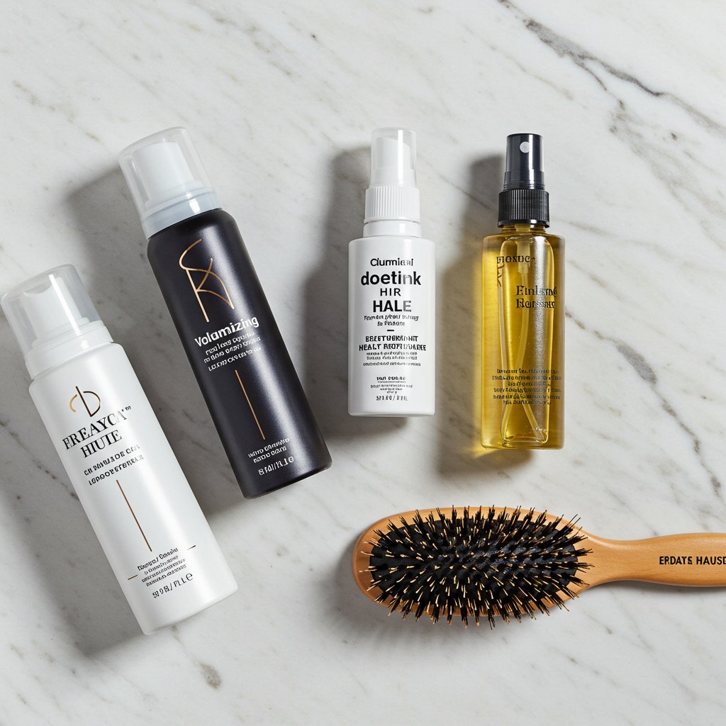 Haircare-Products-Flatlay-For-Layered-Hair