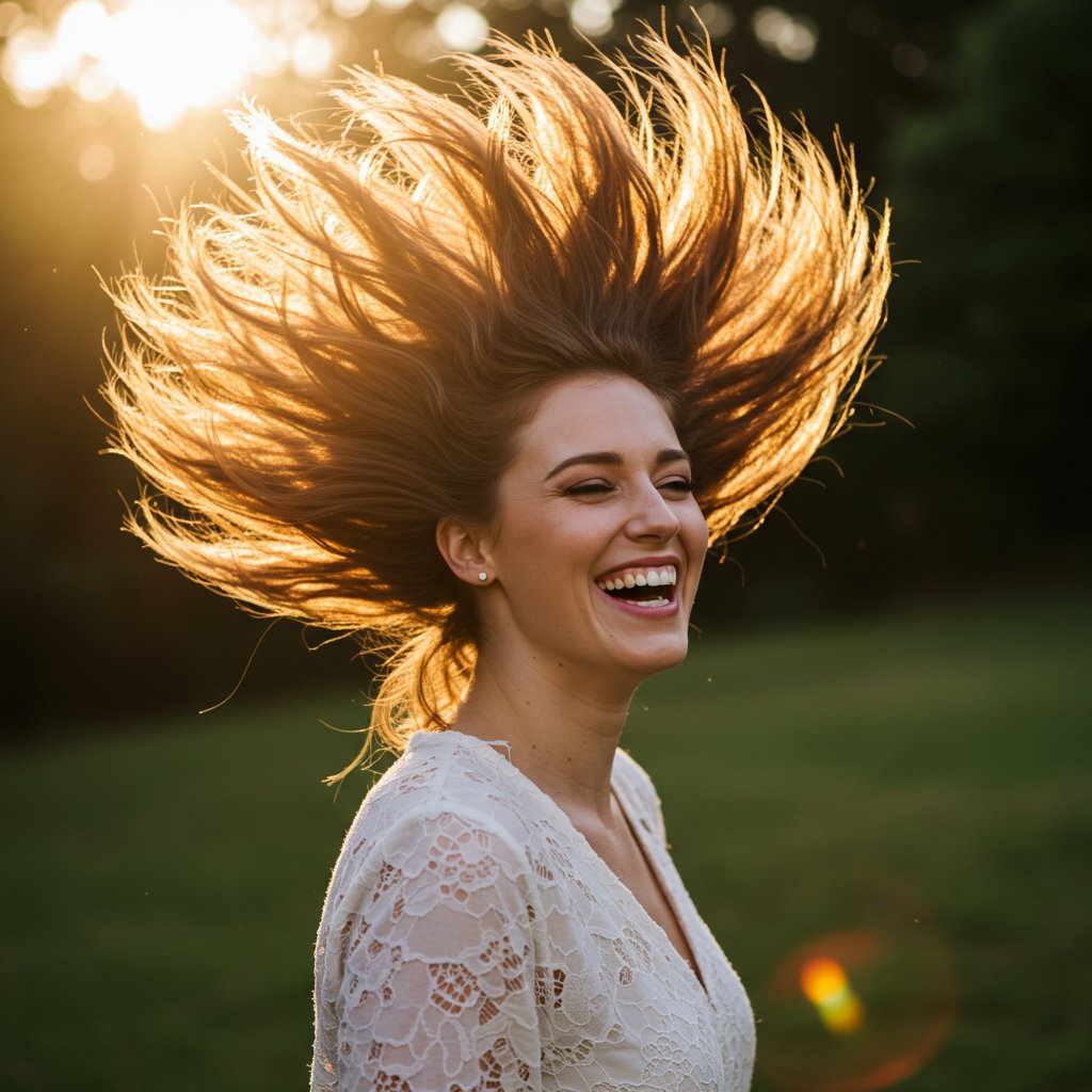 Woman-Tossing-Voluminous-Butterfly-Hair