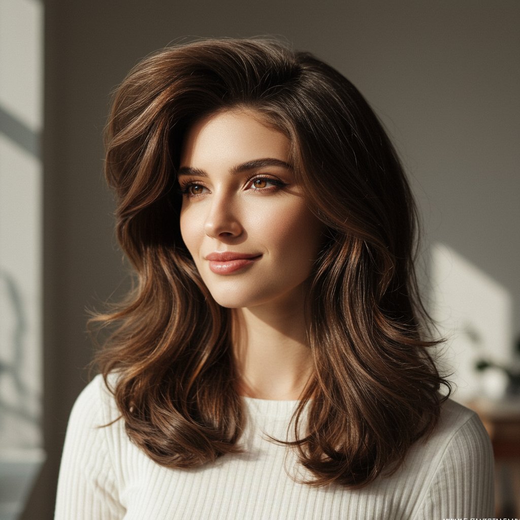 Woman-With-Classic-Butterfly-Hairstyle