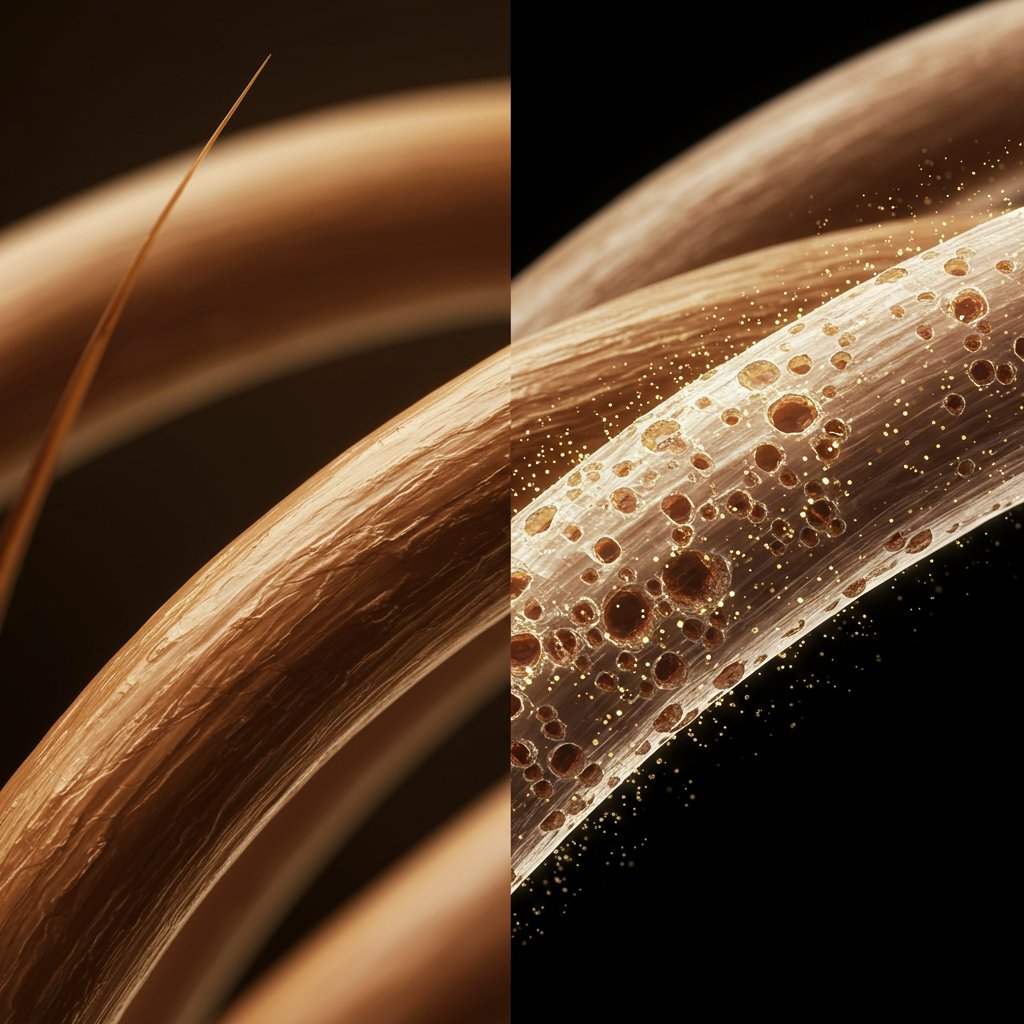 Conceptual Hair Strand Science