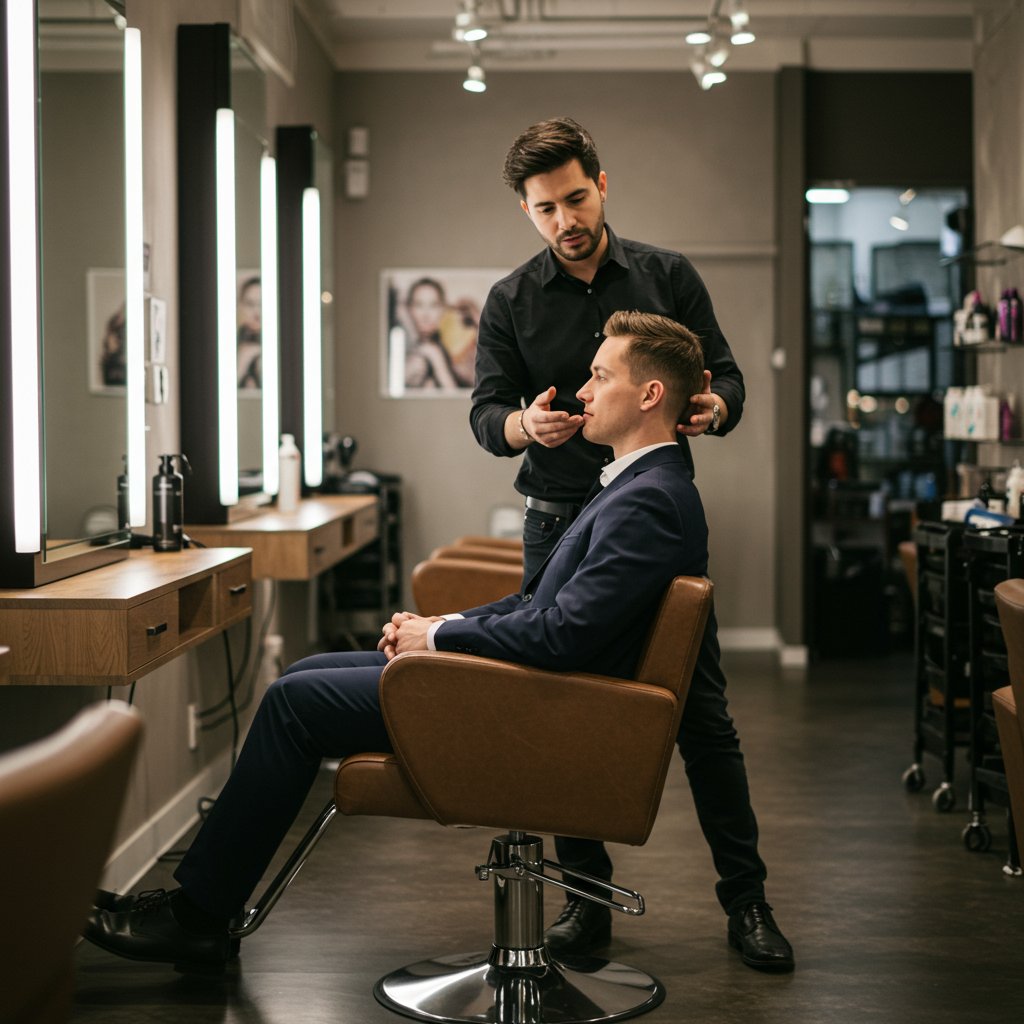 Stylist Consulting With Client