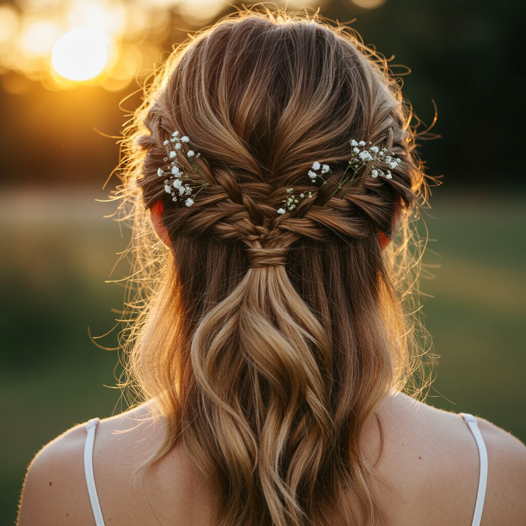 Romantic-Half-Up-Braid-Golden-Hour