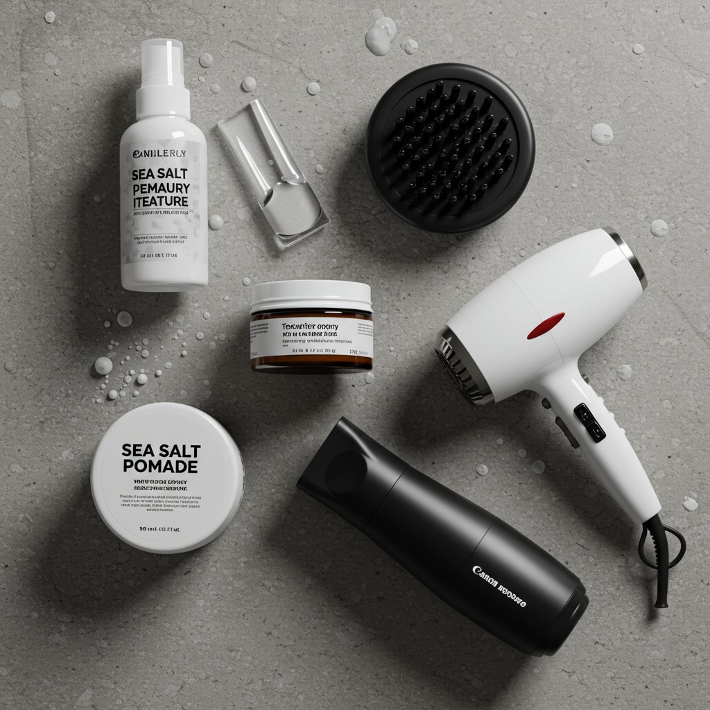 Flat-Lay-Of-Hair-Texturizing-Products