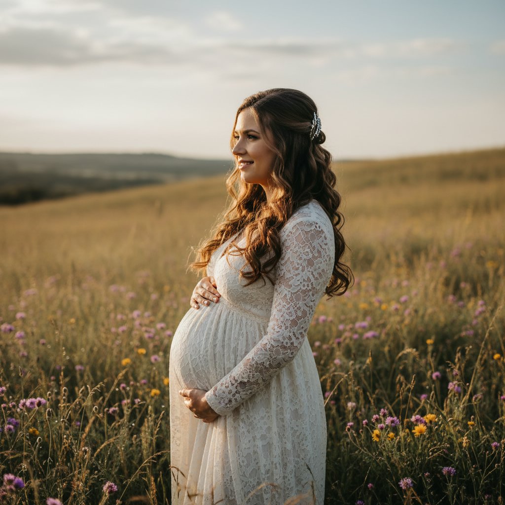 Half-Up, Half-Down with Curls
