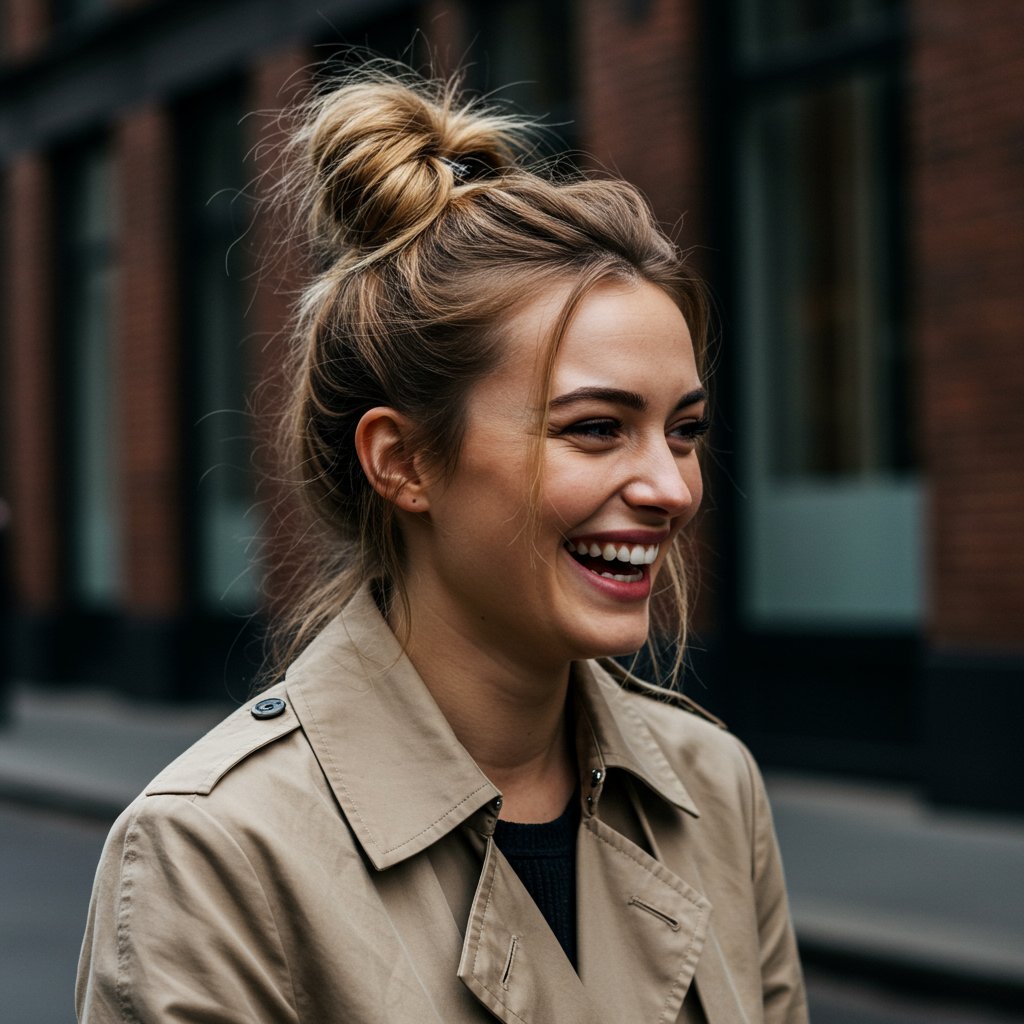Chic Messy Bun Top Knot