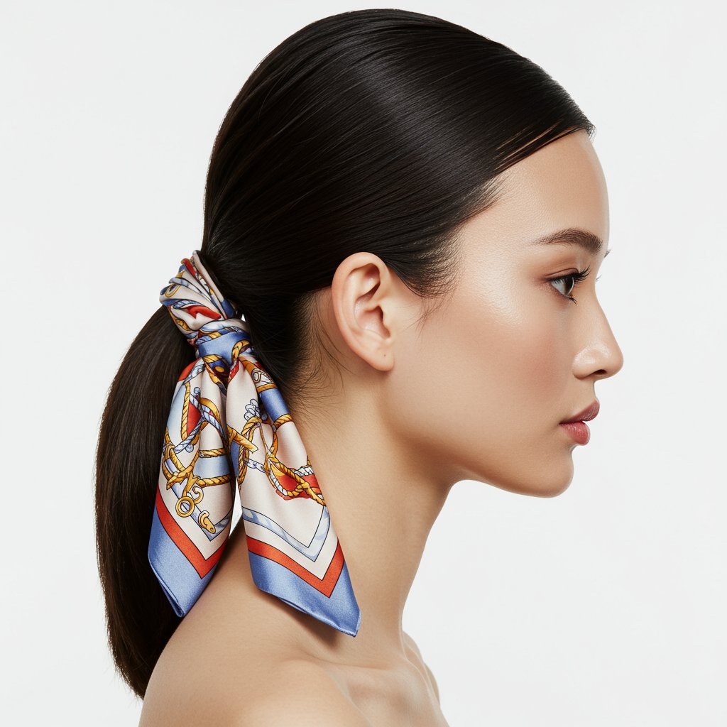 Student-With-Elegant-Scarf-Ponytail