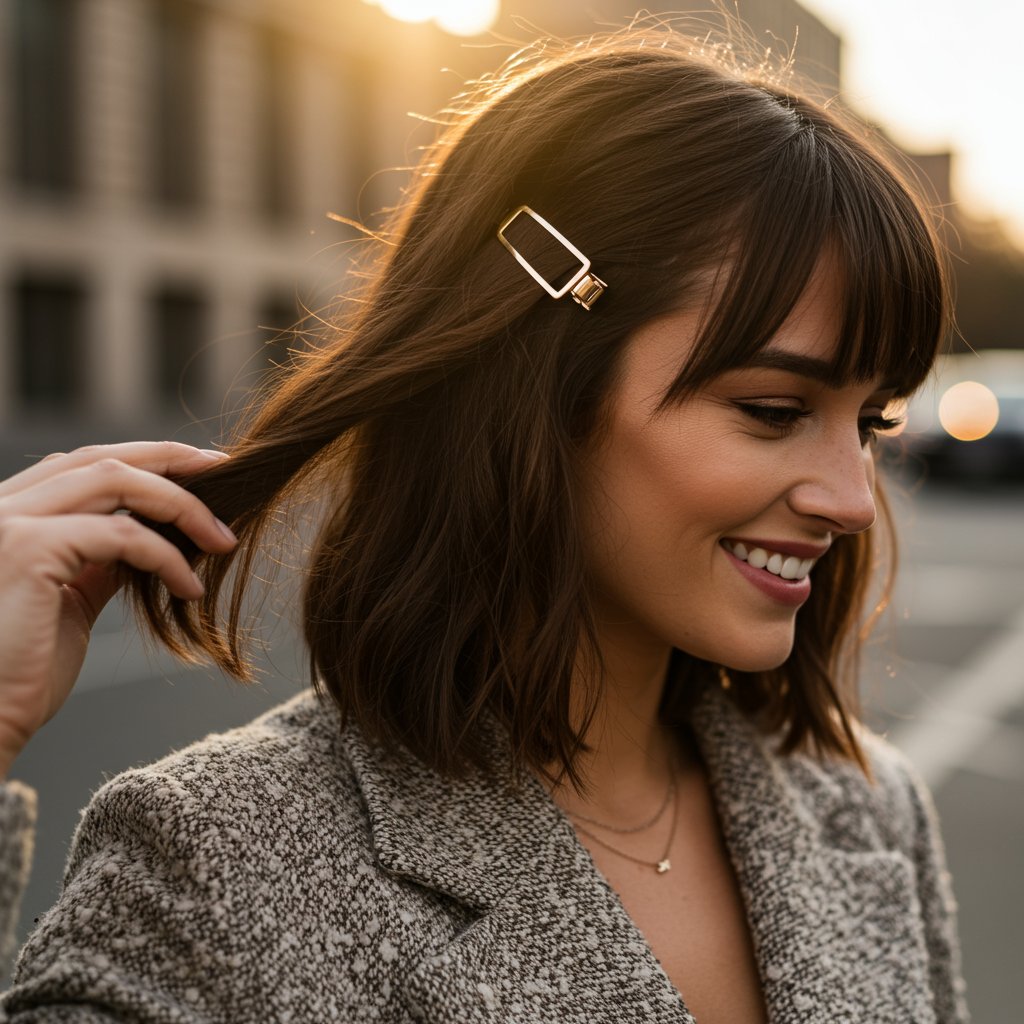 Stylish-Woman-Pinning-Back-Growing-Bangs