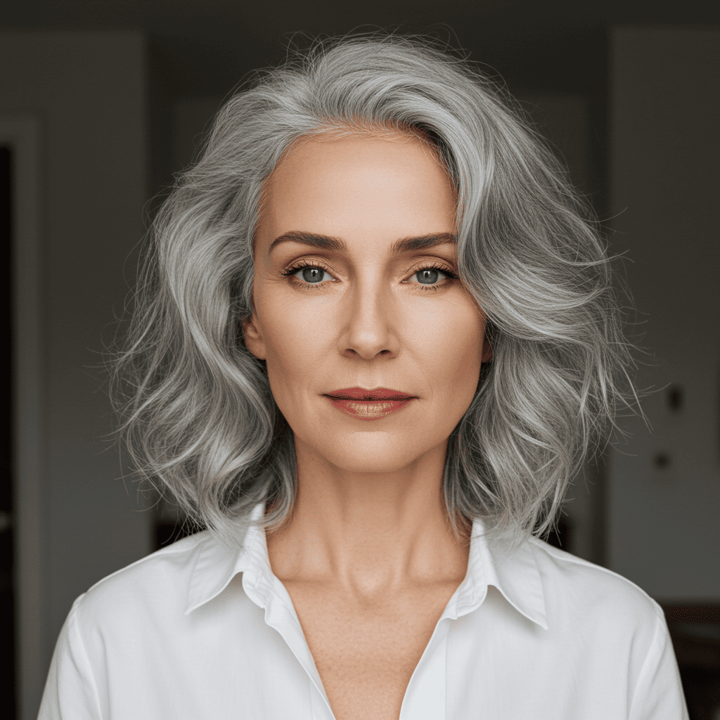 Beach Waves Natural Grey Style