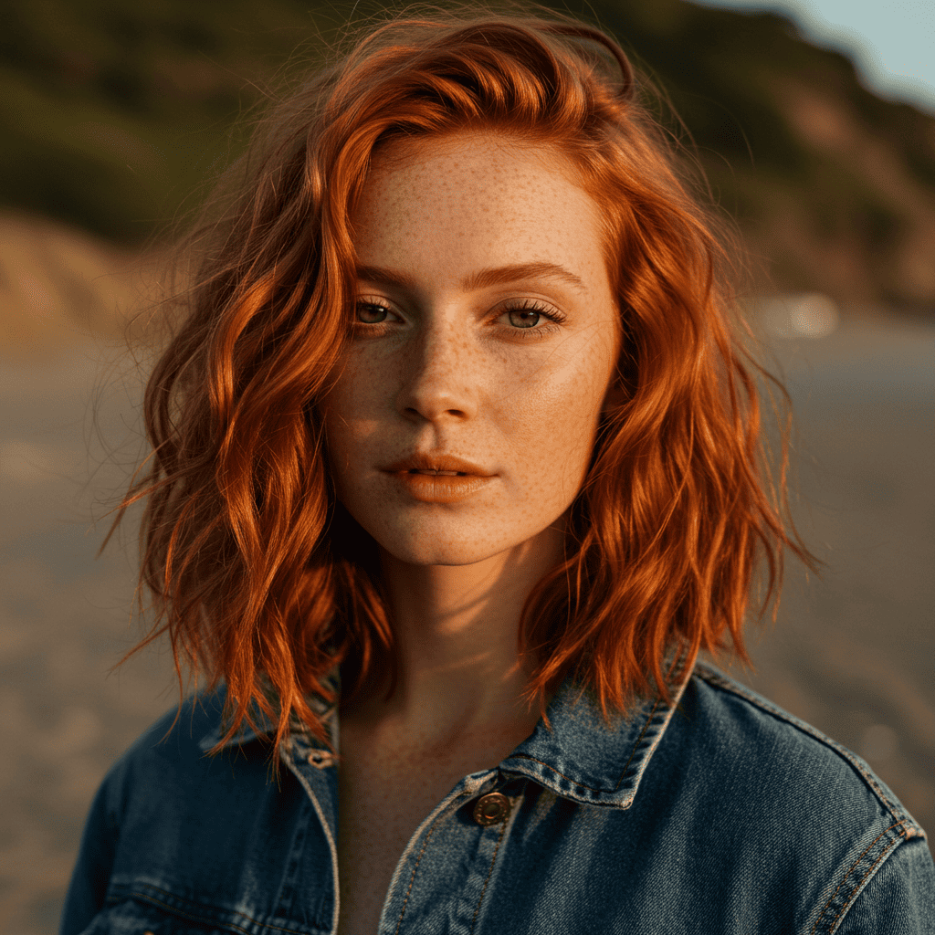 Beach Waves Redhead Style