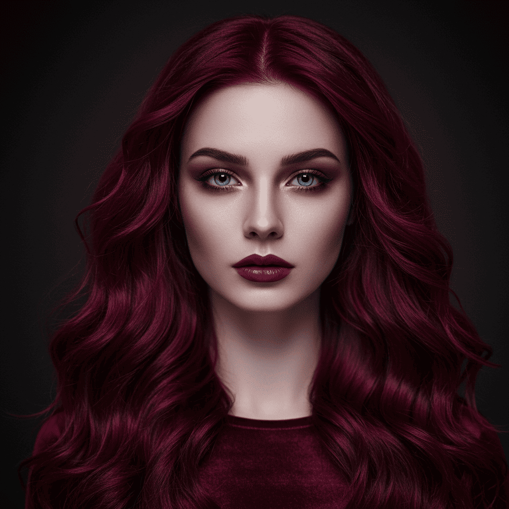 Fairy Waves Burgundy Style