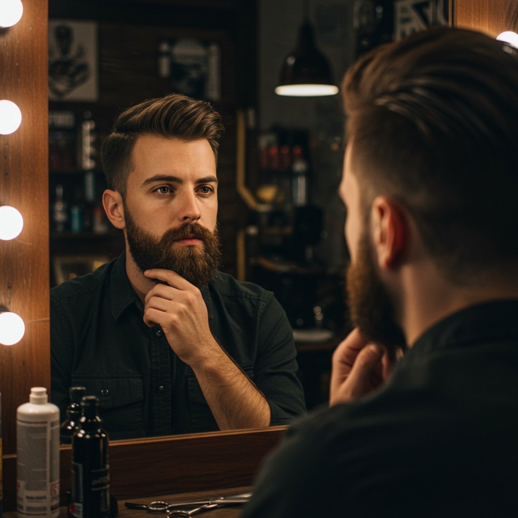Stylish-Man-Contemplating-Grooming-Choices