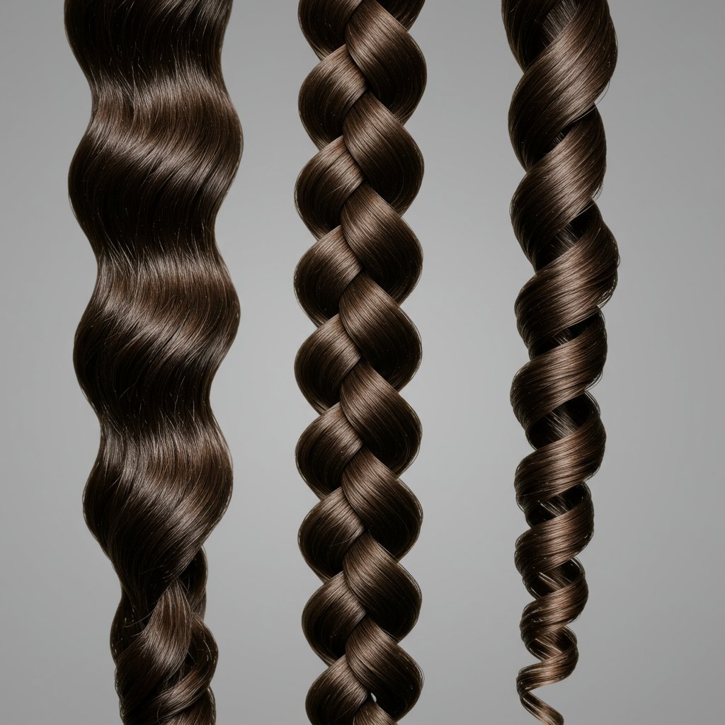 Hair Texture Types Close Up