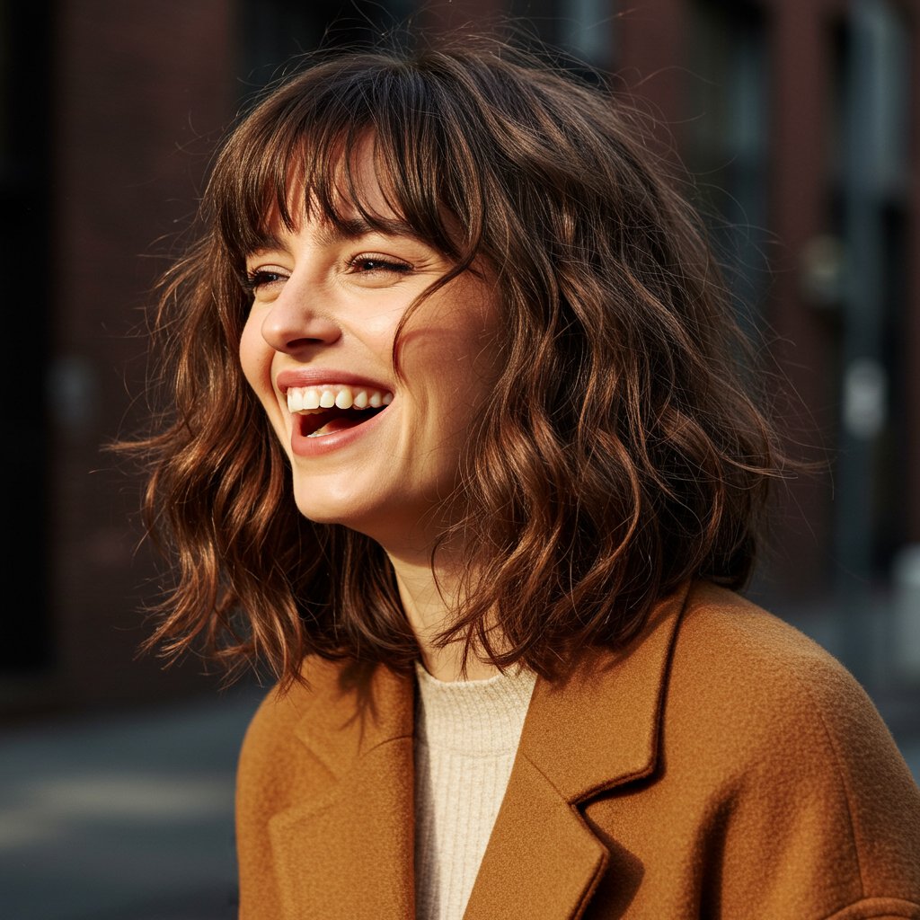 Woman-With-A-Modern-Shag-Haircut-On-Thick-Wavy-Hair