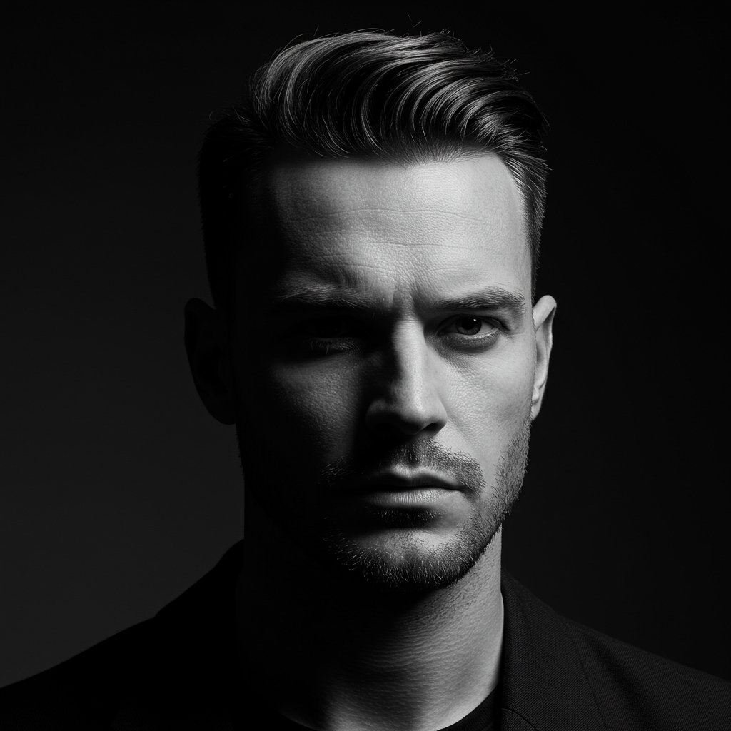 Man-With-Square-Face-Slicked-Back-Undercut