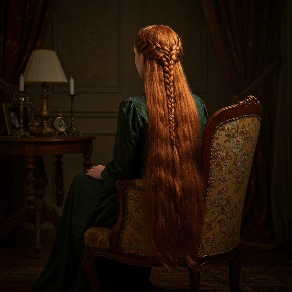 Historical Inspired Half Up Hairstyle