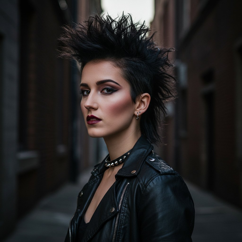 Woman-With-Edgy-80S-Punk-Inspired-Short-Hair