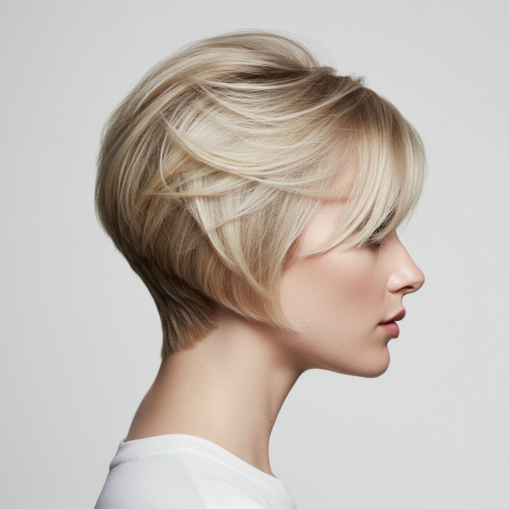 Butterfly Haircut Layer Detail