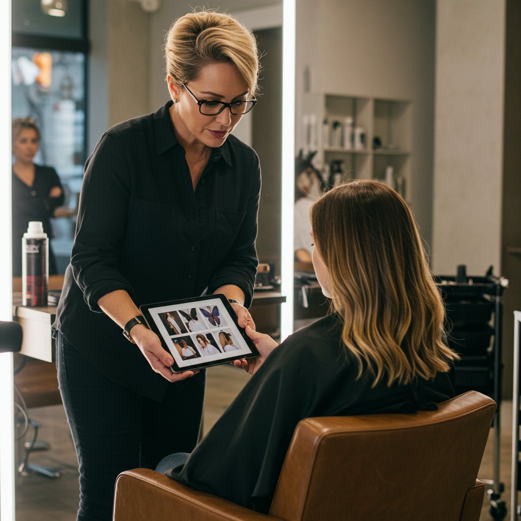 Stylist Consultation With Client