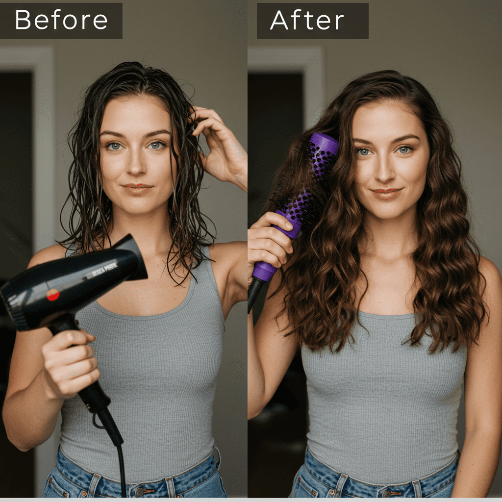 Blow Dry Waves Beach Style