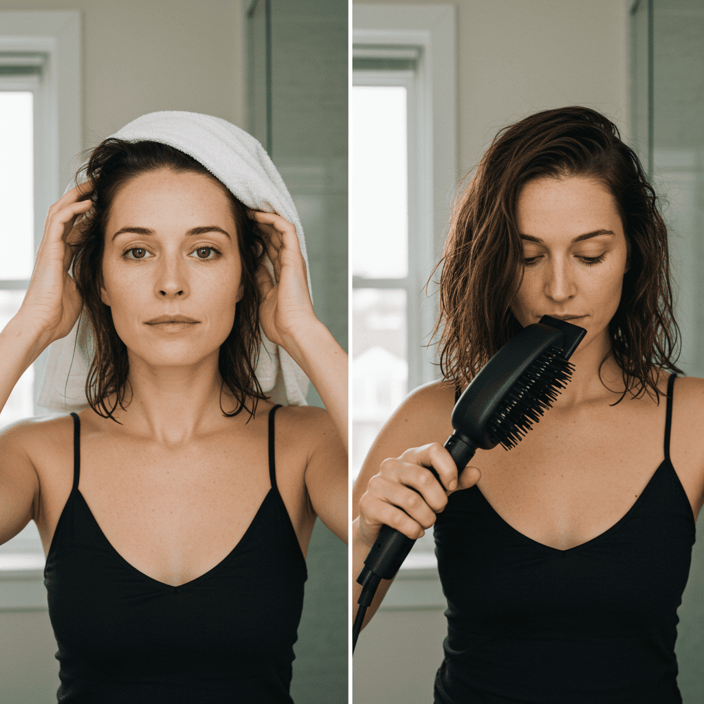 Blow Dry Waves Curly Hair