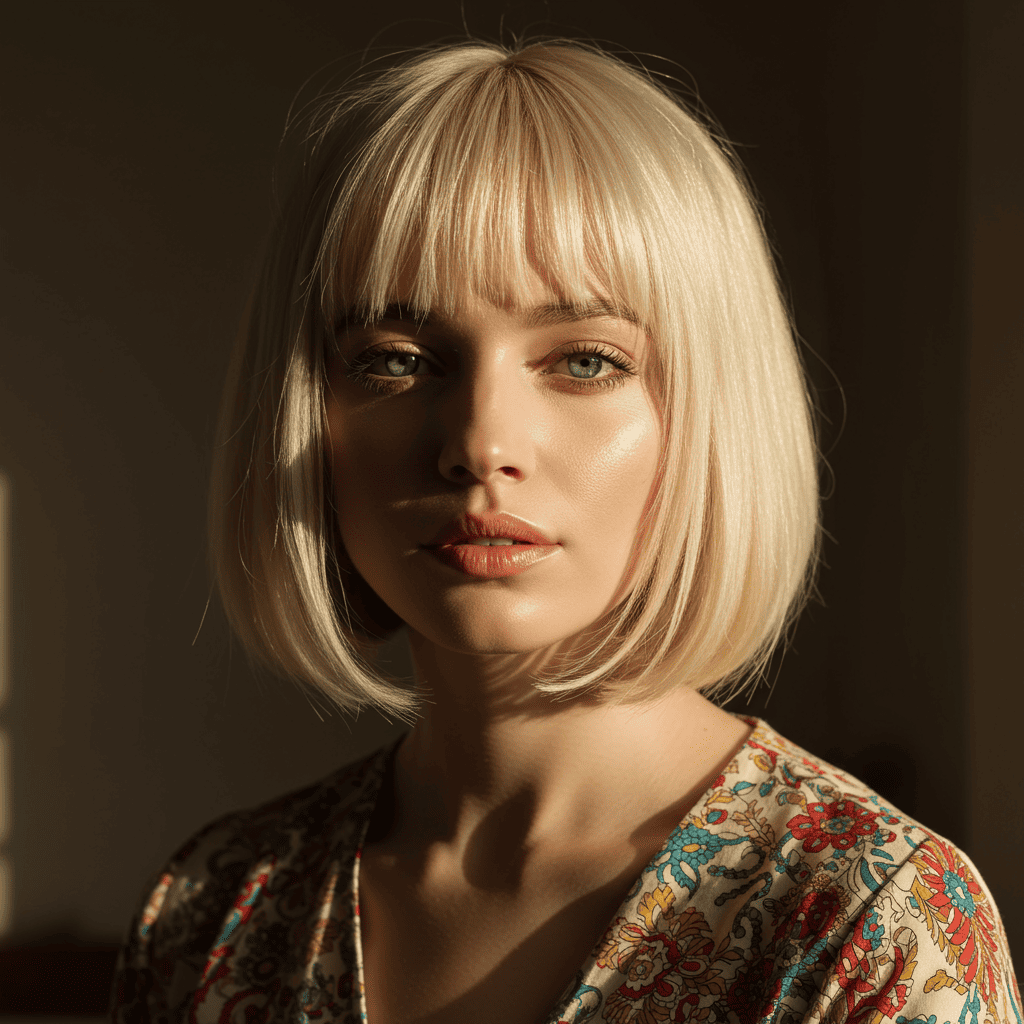 Curtain Bang Bob Golden