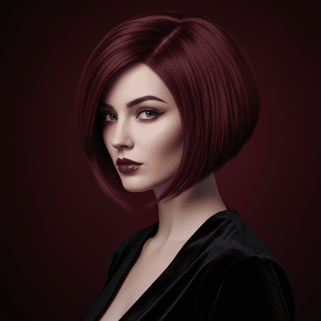 Inverted Bob Burgundy Wine