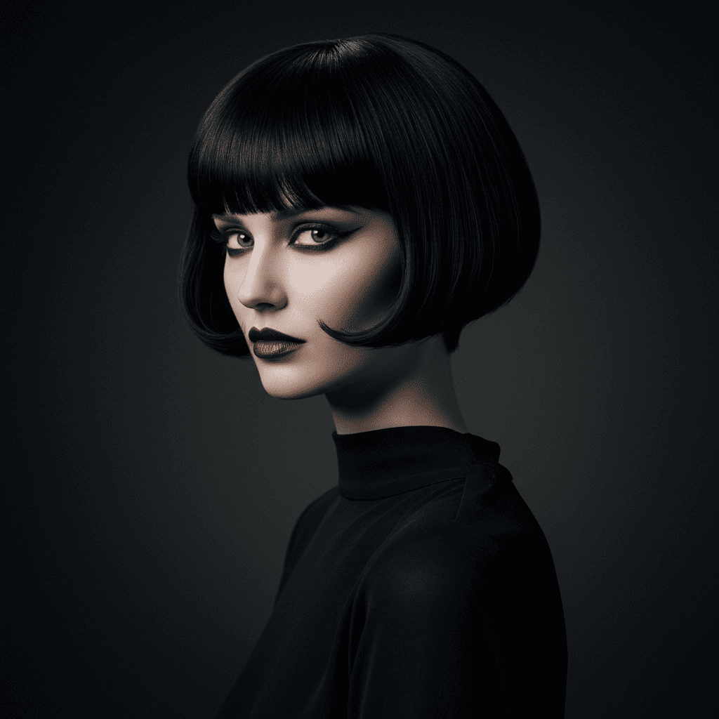 Modern Shingle Bob Black