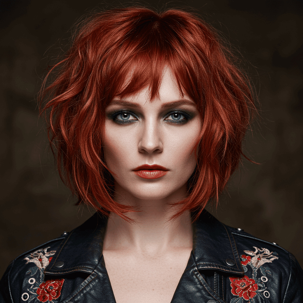 Shaggy Bob Copper Red