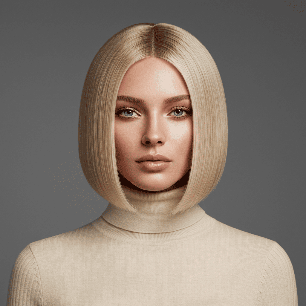 Sleek Bob Champagne Blonde