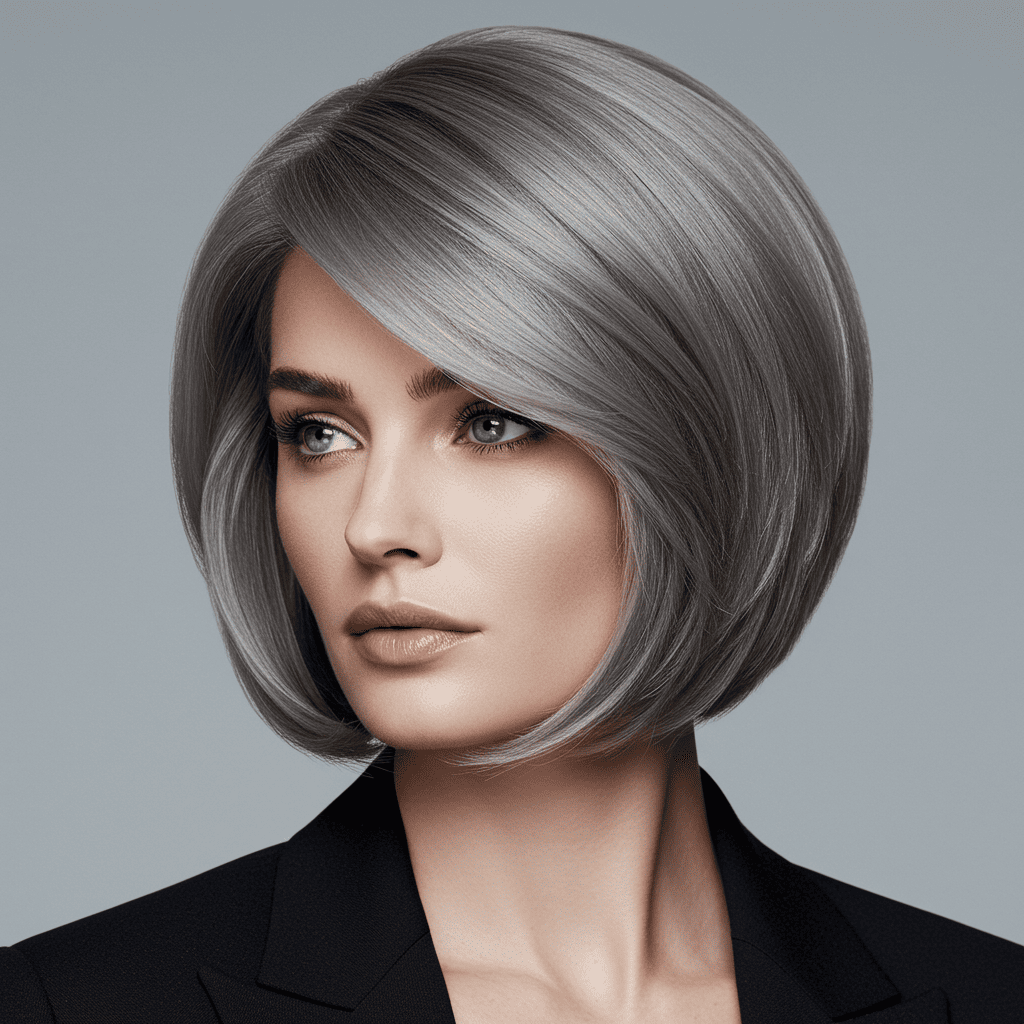 Stacked Bob Ash Brown