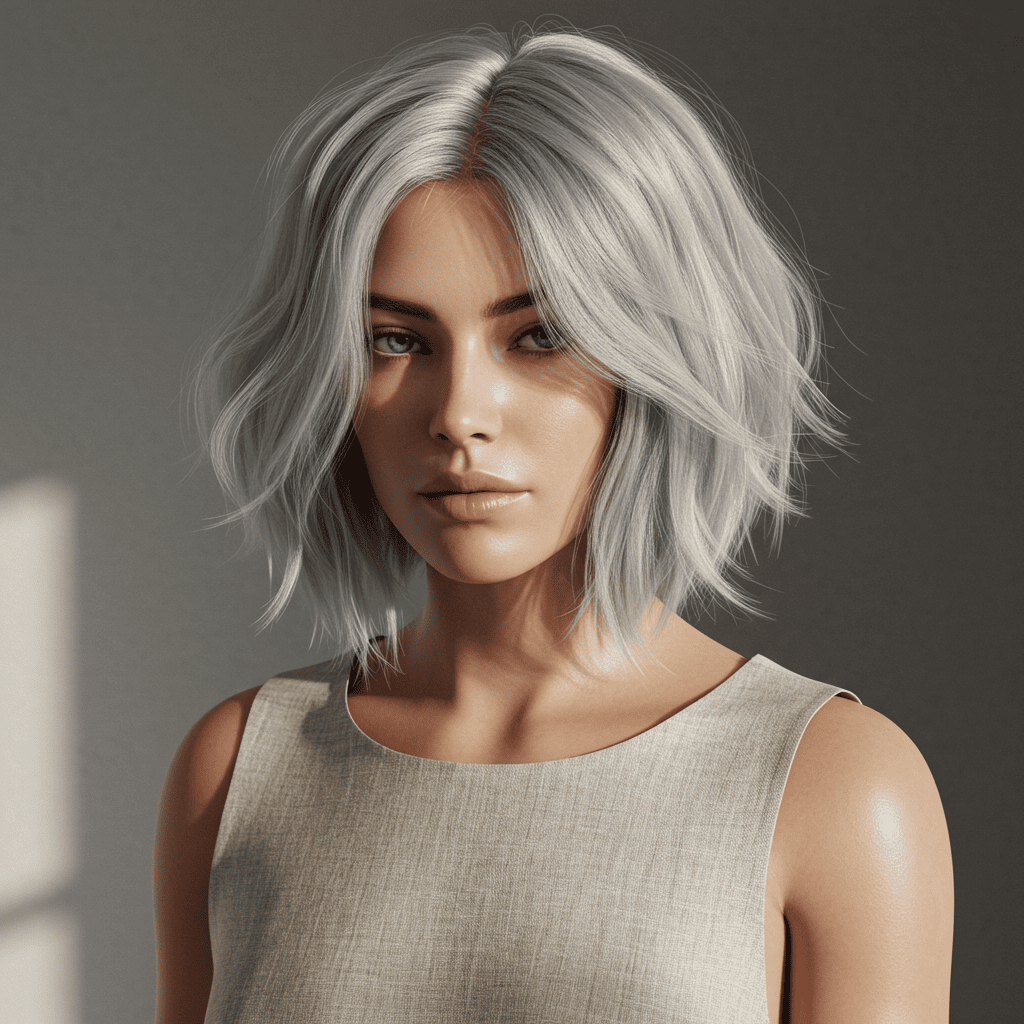 Wispy Bob Ash Blonde