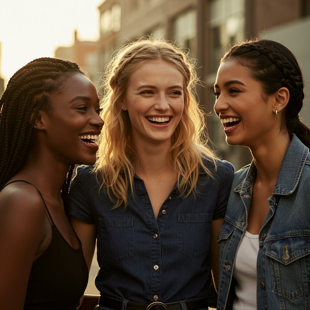 Diverse Women With Braided Hairstyles
