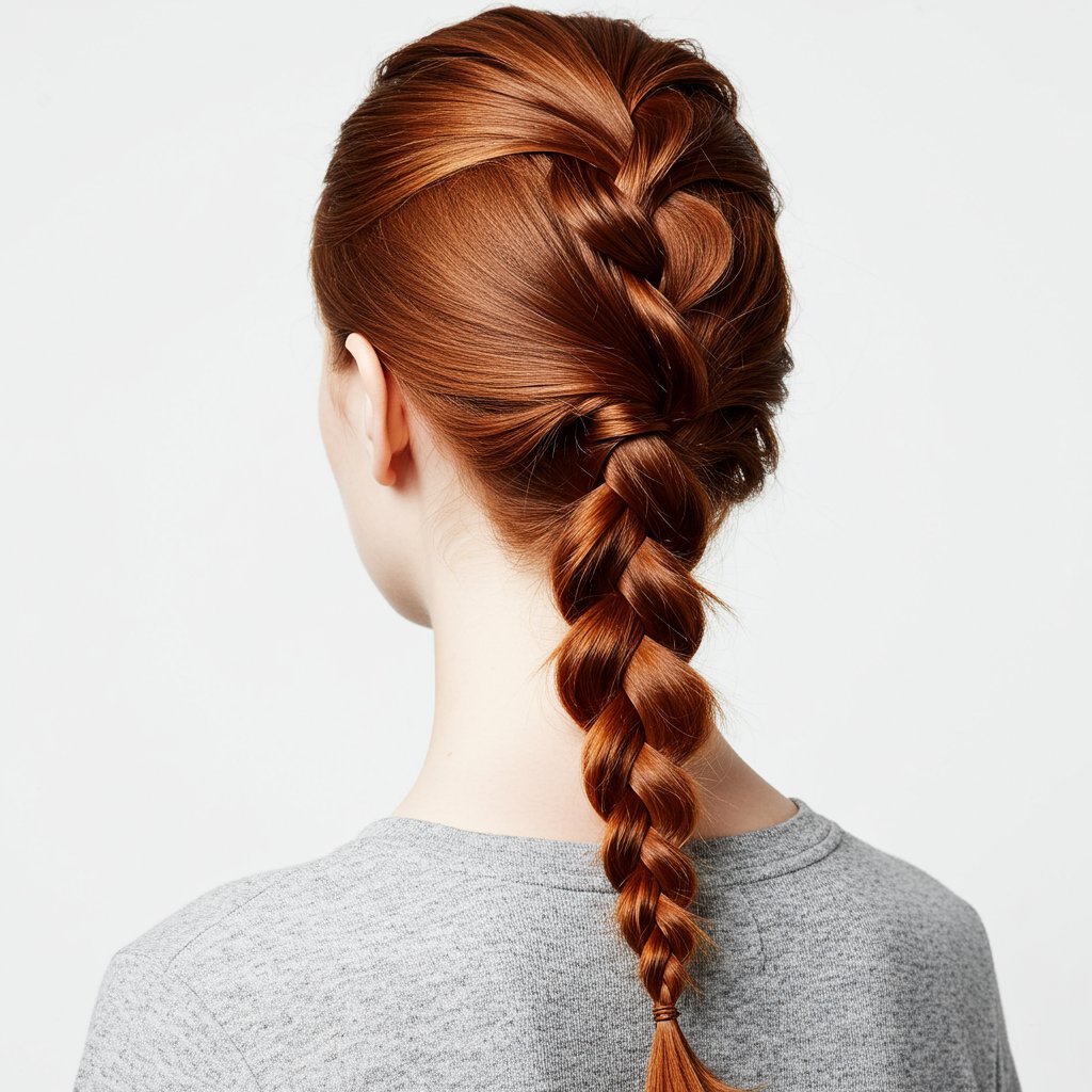 Modern Pancaked Dutch Braid