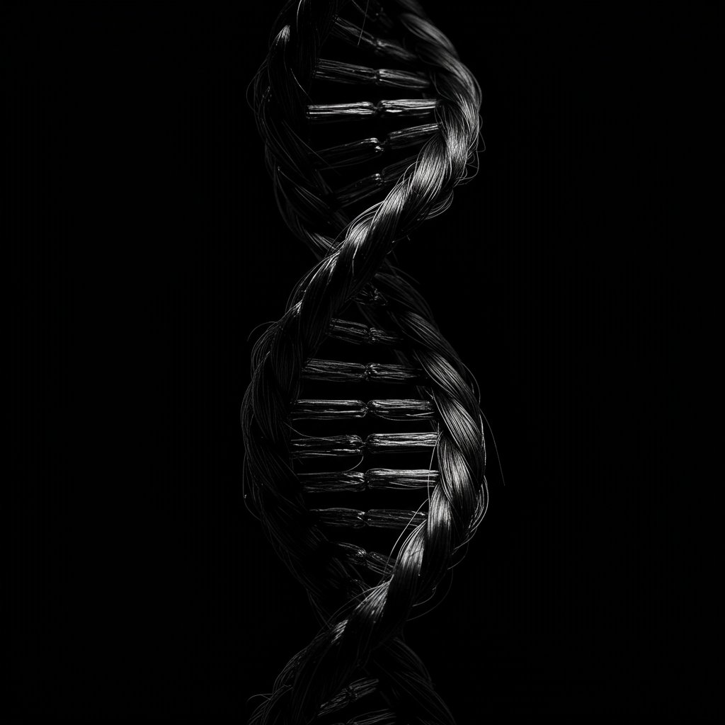 Artistic Shot Of Dna Braid