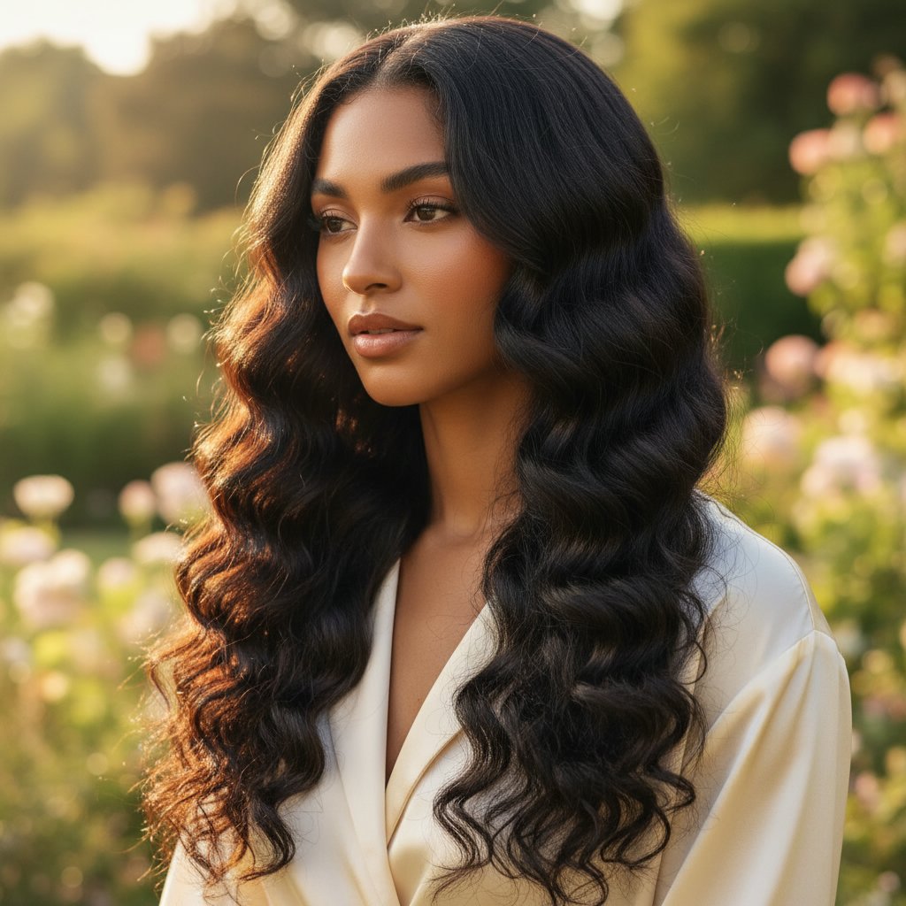 Braid Out on Long Hair