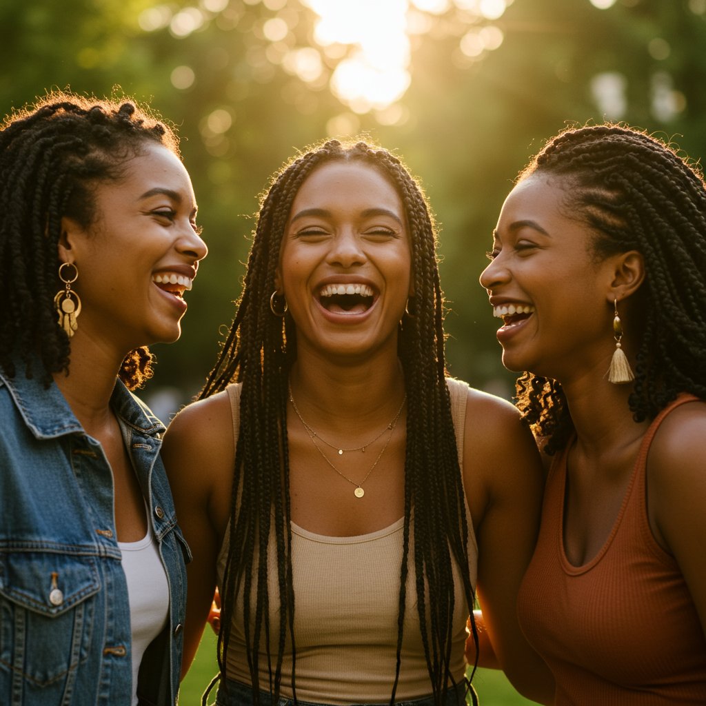 Diverse Women With Braided Hairstyles