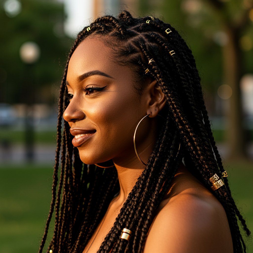 Woman-With-Knotless-Box-Braids