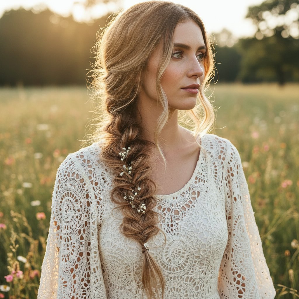 Bohemian Waterfall Braid