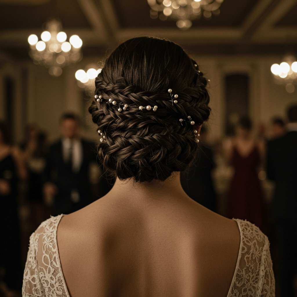 Rear-View-Of-Elegant-Braided-Bun