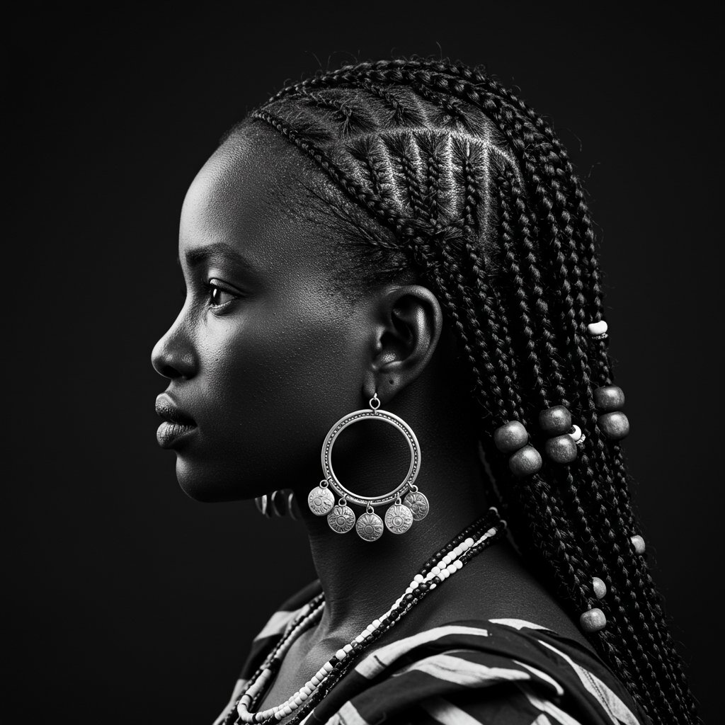 Profile-Shot-Fulani-Braids-With-Beads