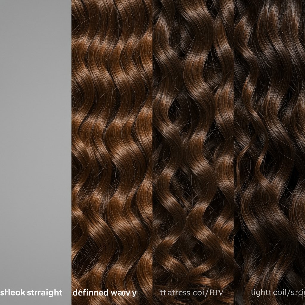 Hair Texture Close Up Comparison
