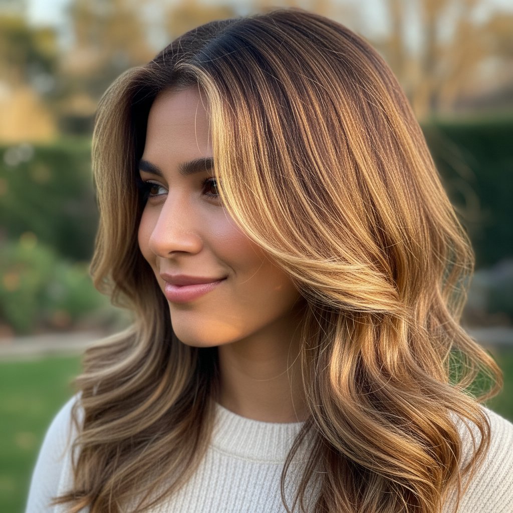 Caramel Brown Swirls