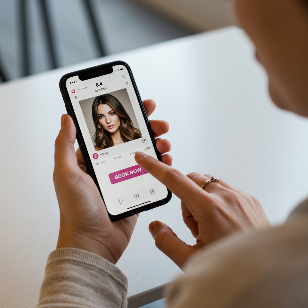 Client Booking Appointment On Phone