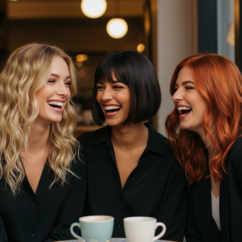 Diverse Women With Butterfly Cuts