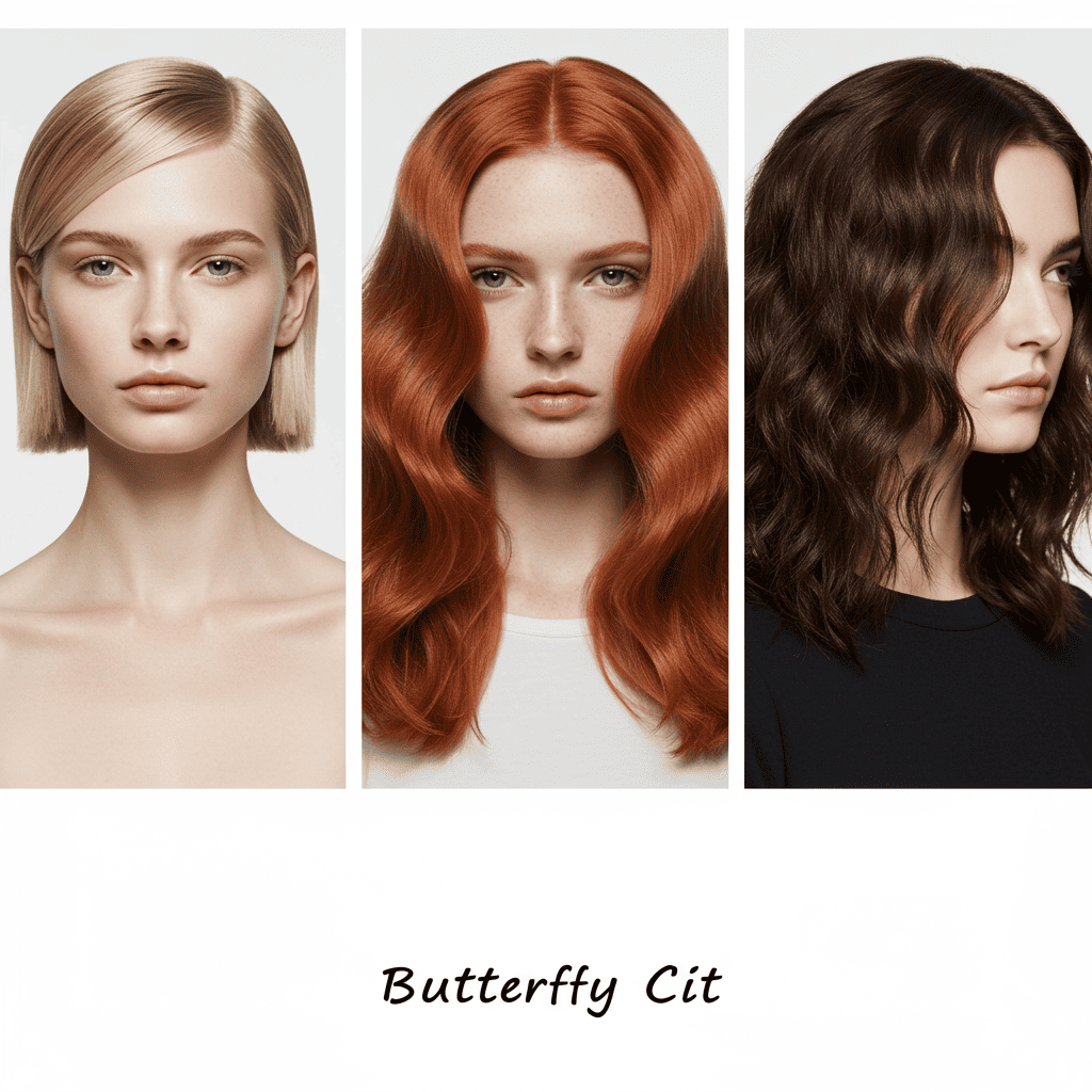 Butterfly Cut On Different Hair Types
