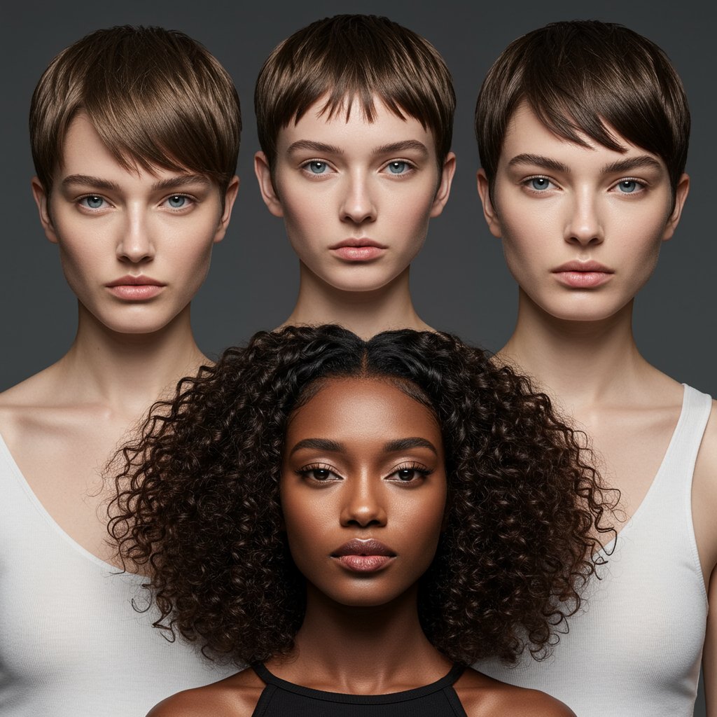 Diverse Models Butterfly Cut